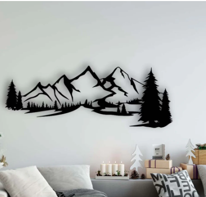 Beautiful Mountain Range Wall Hanging